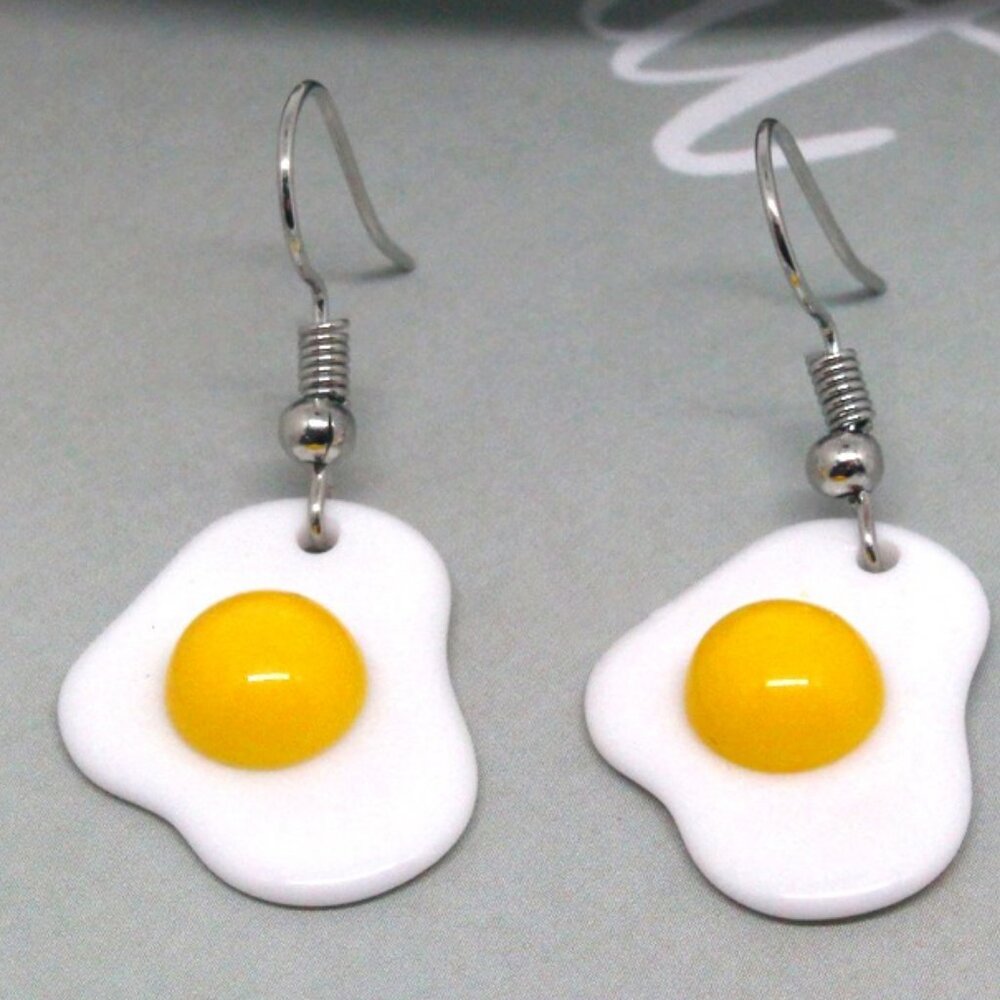 NEW! Fried Egg Earrings - MAKE AN OFFER!!!